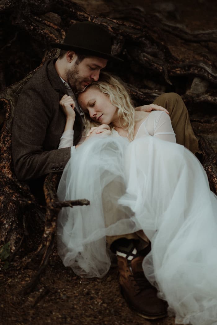 Wedding album closing image